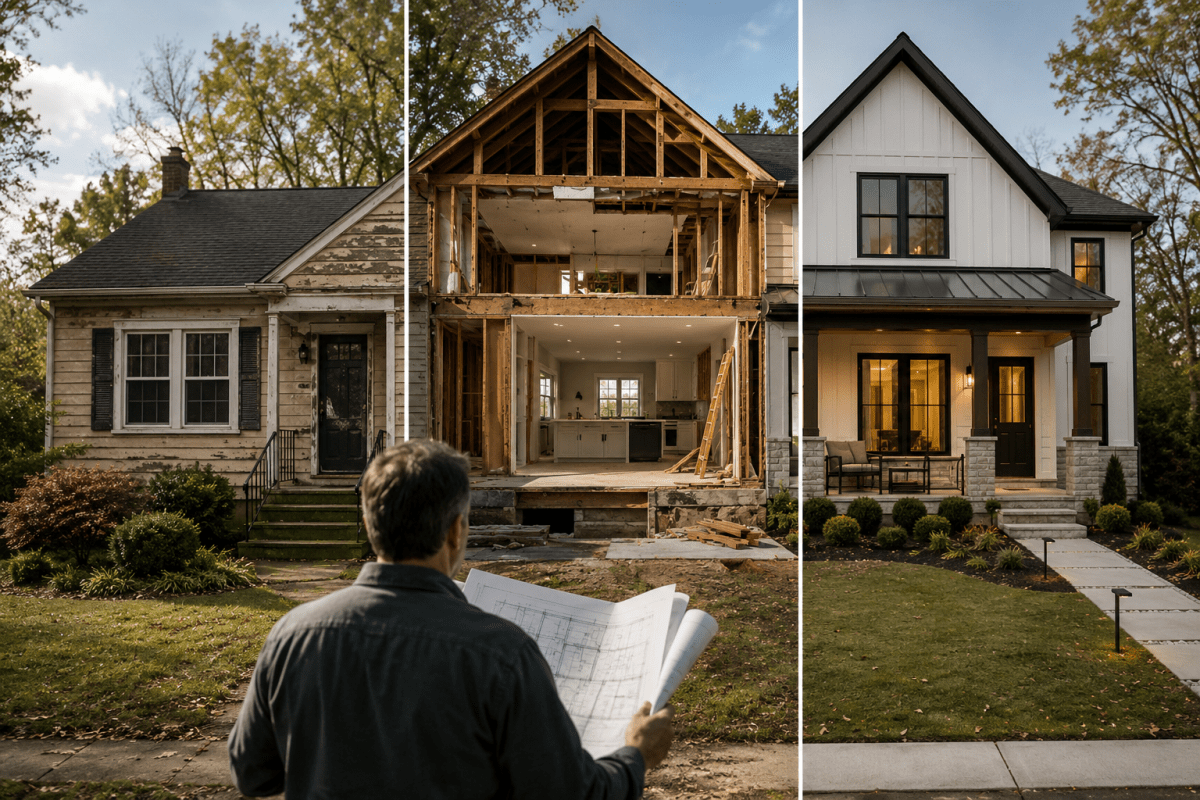 remodel, renovate, or rebuild