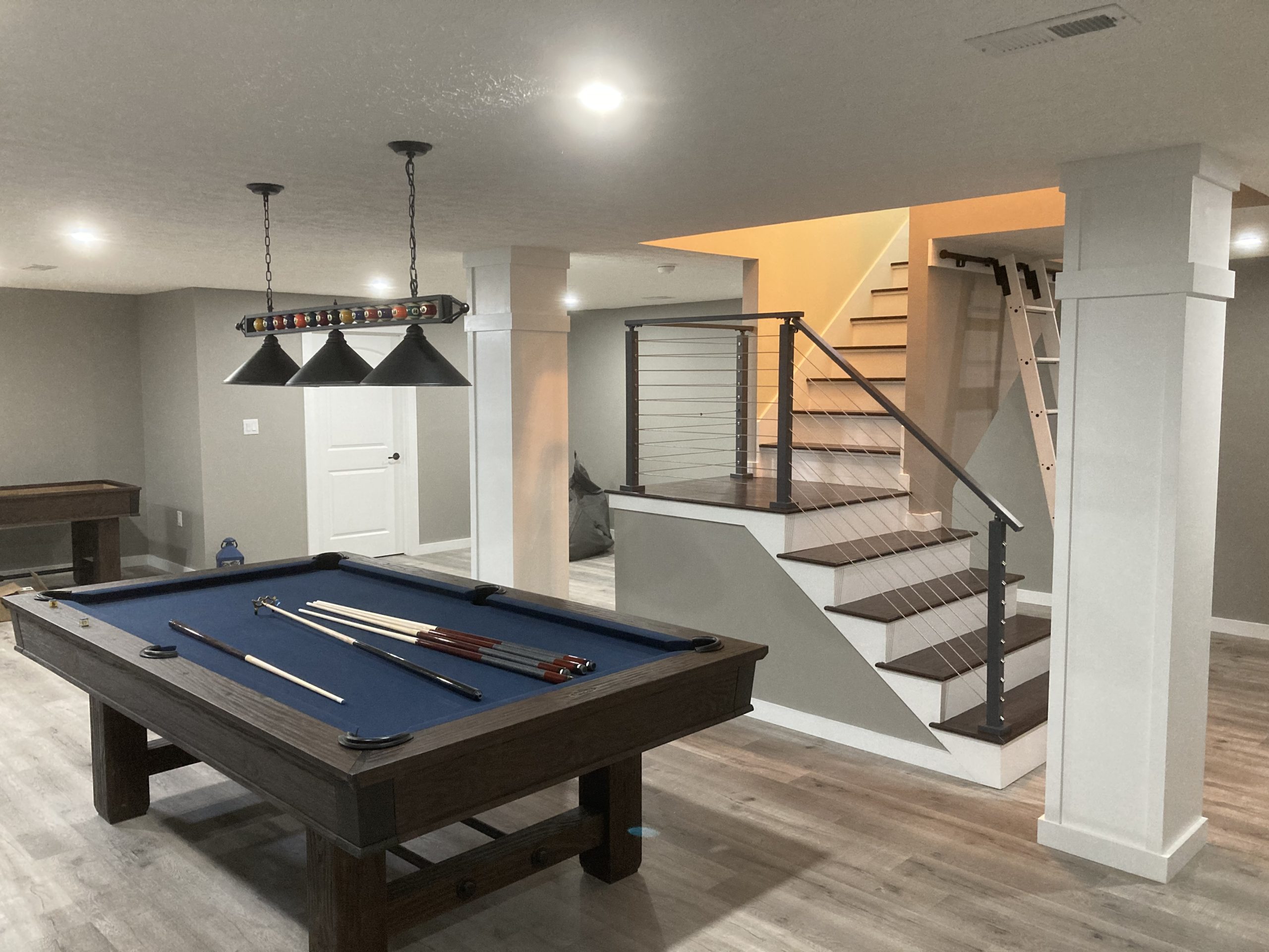 Finished Aurora basement renovation