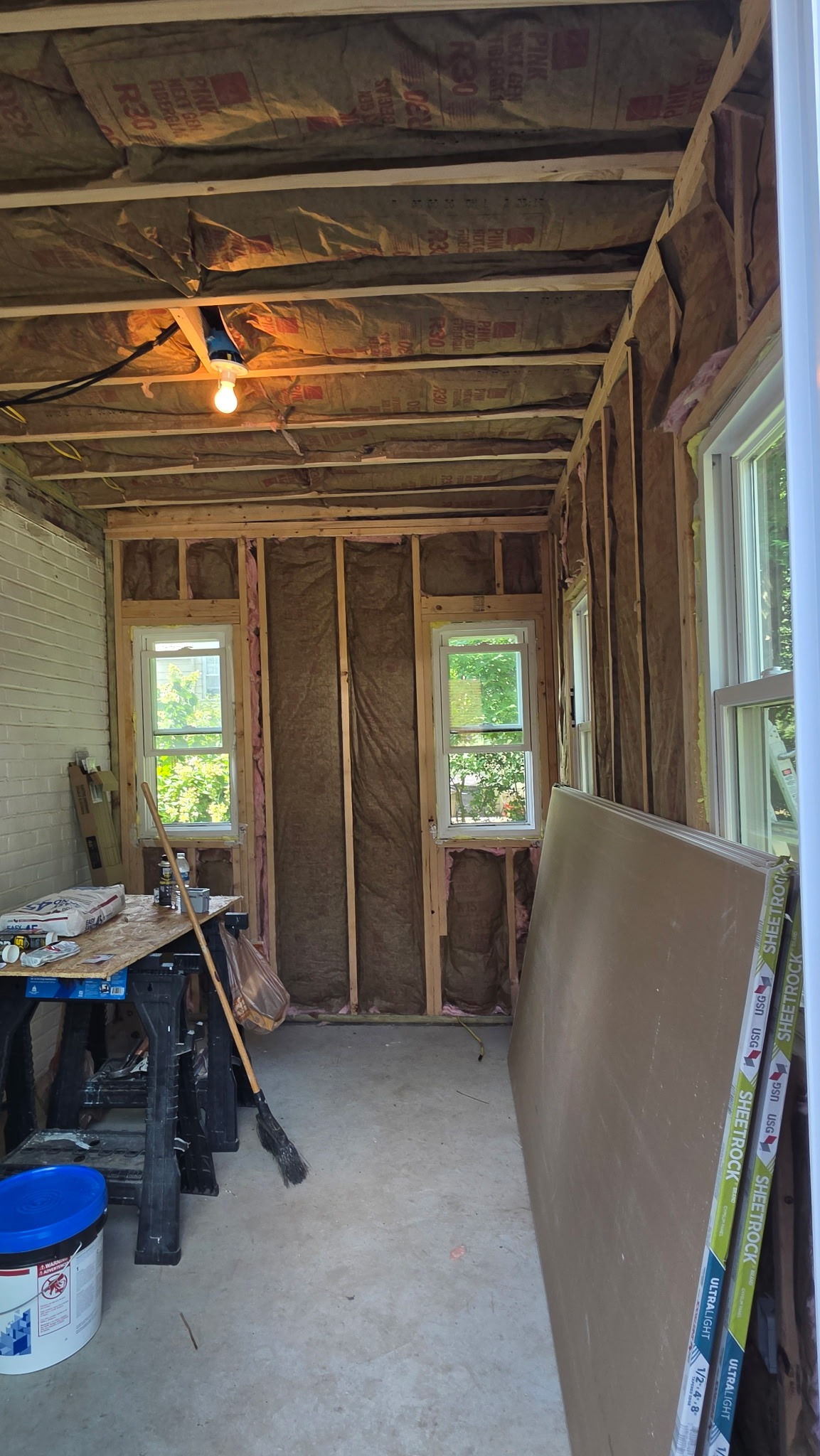 Insulated interior framing
